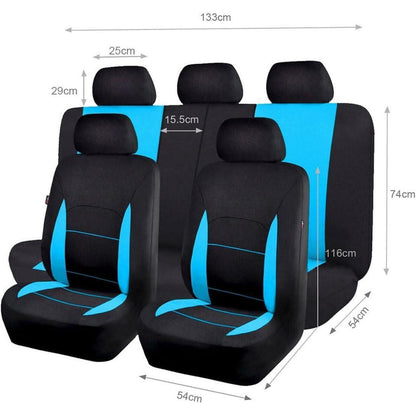 Auto Sitzbezüge Set Mintblau Schwarz Universal