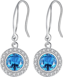 Hängende Ohrringe 925 Sterling Silber Ohrhänger 5A Zirkonia