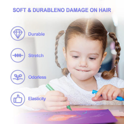 500 Mini Haargummis Transparent Elastische Haarbänder Kinder