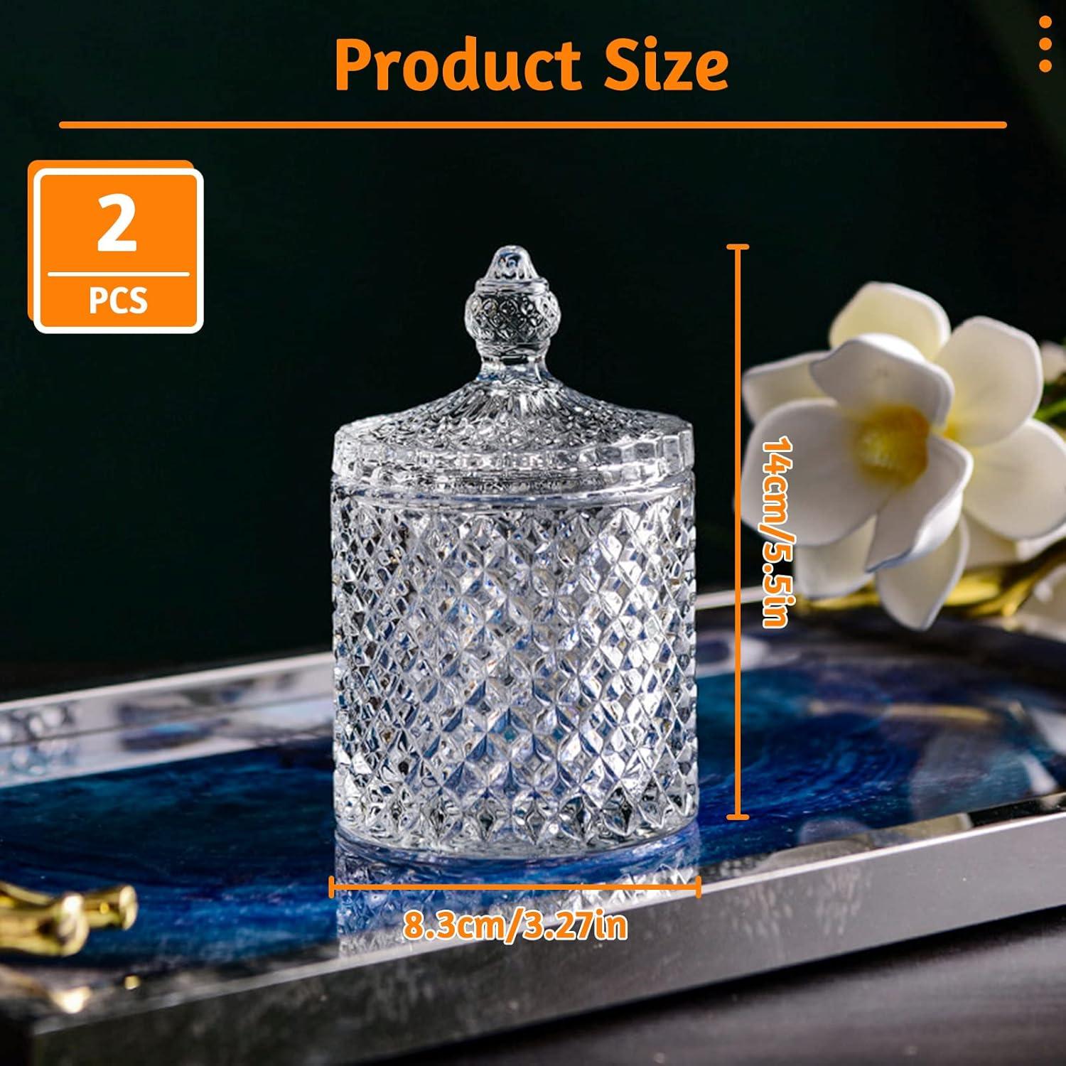 Süßigkeiten Glas Dose 2er Set 300ml mit DeckelTransparente