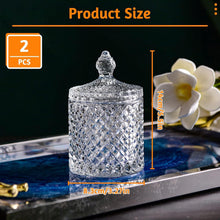 Süßigkeiten Glas Dose 2er Set 300ml mit DeckelTransparente