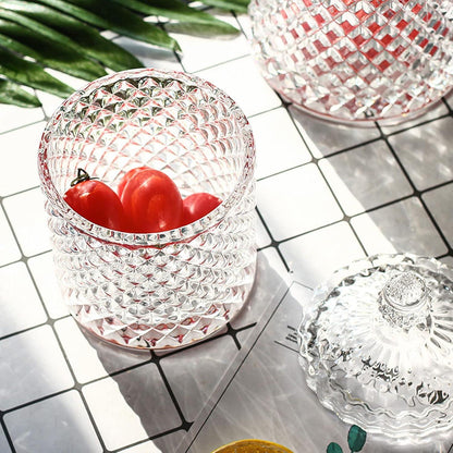 2er Set Süßigkeiten Glasdose mit Deckel 300ml - Transparente
