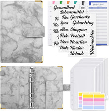 Budget Planner A6 mit Geldumschlägen & Ringbuch, Grau
