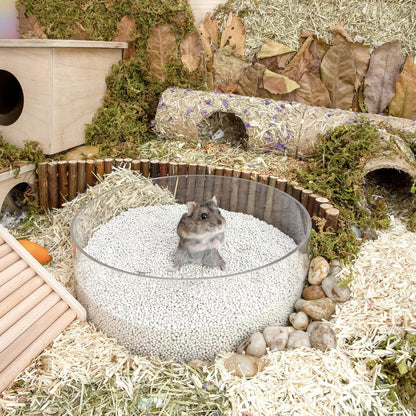 Hamster Sandbad Training für kleine Nager 1,4L x 2 - Lila Label