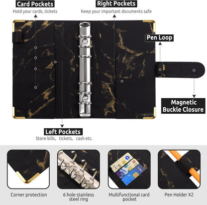 KONVINIT A6 Budget Binder Set mit Geldumschlägen und Budgetbogen