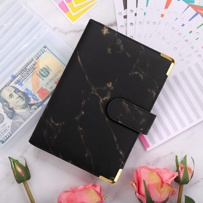 Budget Binder Set A6 Geldumschläge Kategorie-Label Schwarz