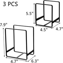 Metall Tellerhalter Organizer 3er Set für Schrank & Küche