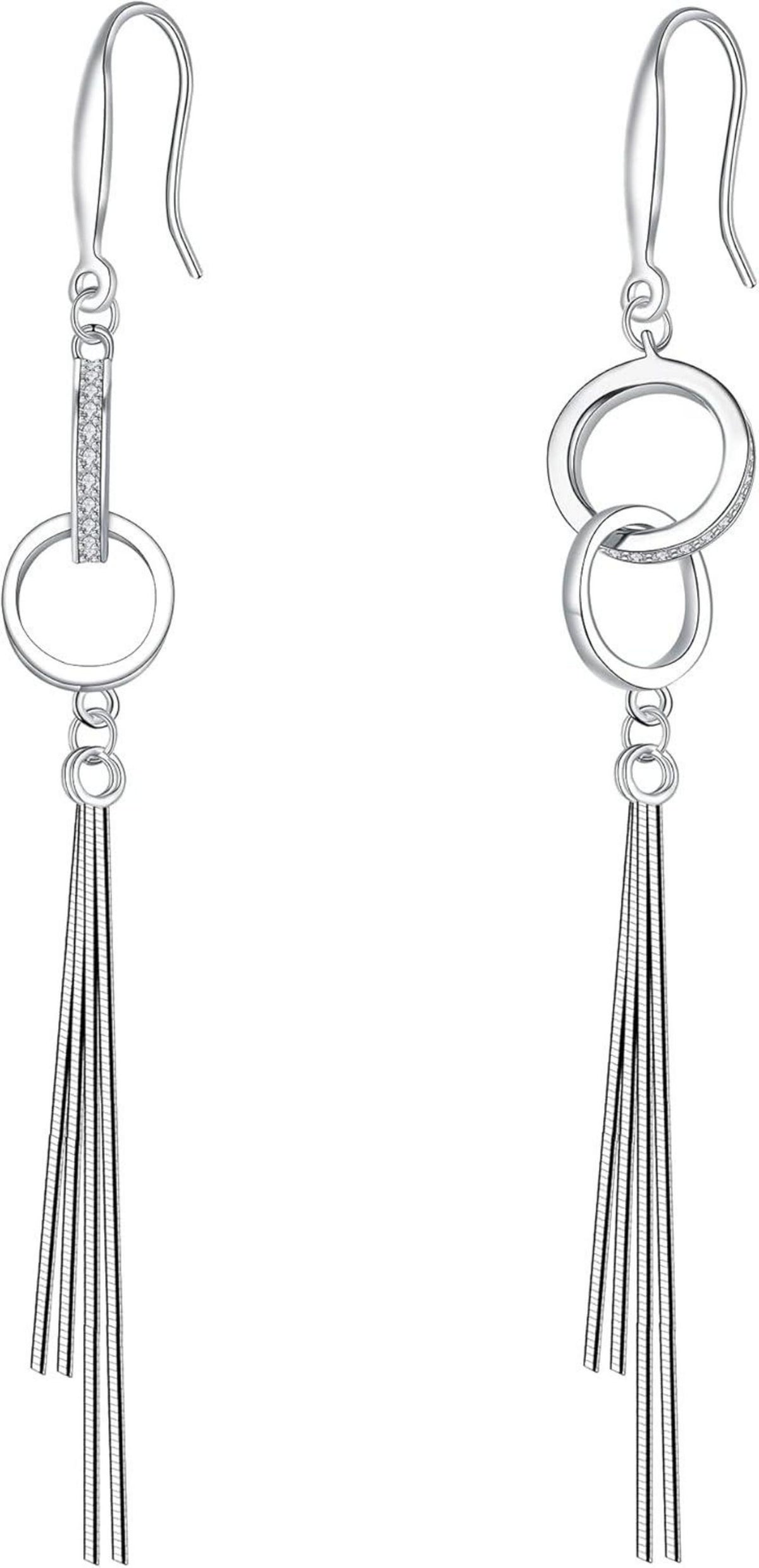 Damen Ohrringe 925 Sterling Silber Ohrhänger Geschenkbox
