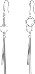 Damen Ohrringe 925 Sterling Silber Ohrhänger Geschenkbox