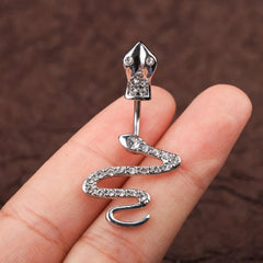 Bauchnabelpiercing Set 5 Stück 14G Chirurgenstahl Silber Diamant Opal Schmetterling