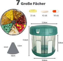Extra Große Pillendose Monat Tablettenbox 7 Tage Organizer