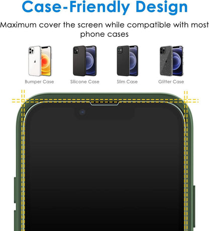 Gehärtetes Glas Displayschutz für iPhone 13 Pro Max 6,7 Zoll, HD Klar, 2er Pack