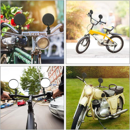Flintronic Fahrradspiegel 2er Set Konvexspiegel 360°Drehbar Rückspiegel 15-35mm