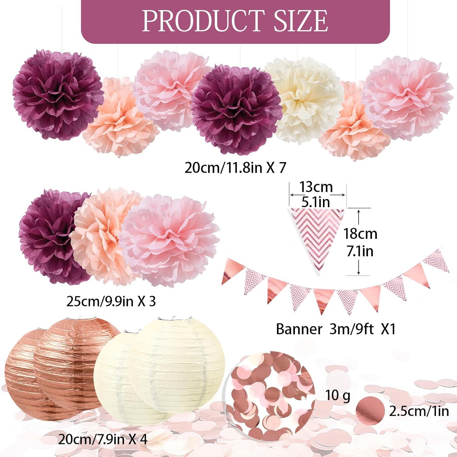 Wächterprinzessin Partydeko Set Rosegold 16-teilig