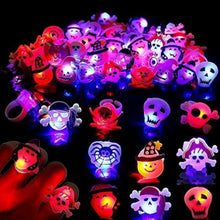 50 LED Halloween Blinkende Ringe für Kinder - Spielzeug