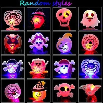 50x LED Blinkende Ringe für Kinder Halloween Party