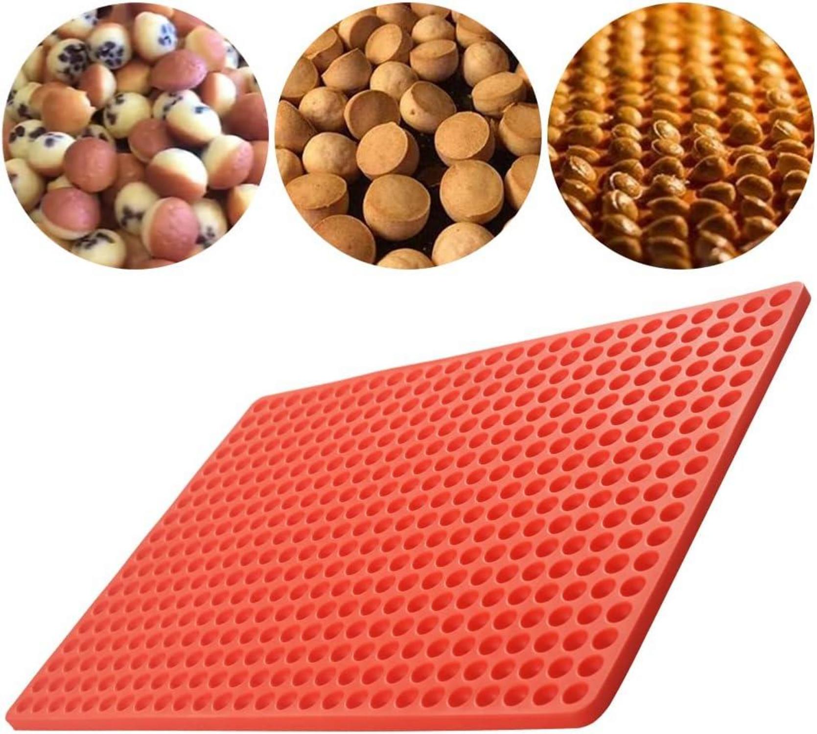 Silikonform mit 468 Mulden für Schokoladentropfen & Leckerlis