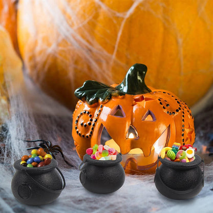Hexenkessel 12 Stücke Schwarz Halloween Süßigkeitenschale