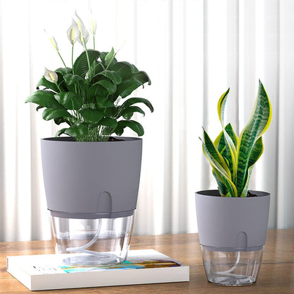 Blumentopf mit Bewässerungssystem, Kräutertopf Set für
