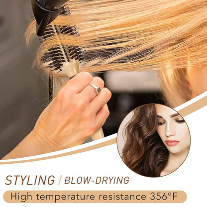 Professionelle Rundbürste mit Wildschweinborsten und Nylonstiften 28mm - für Damen und Herren