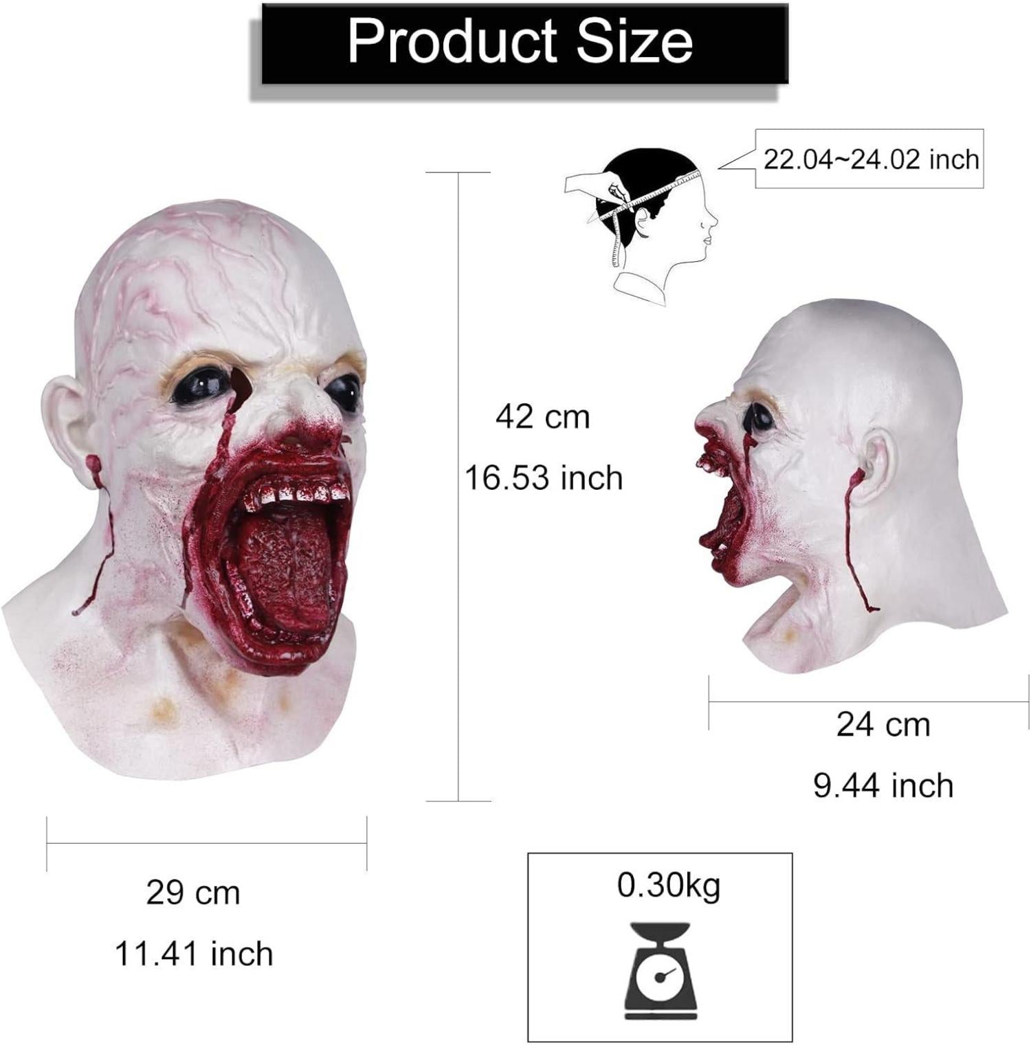 Vampire Maske Halloween Cosplay Horror Party Kostüm Walking Dead