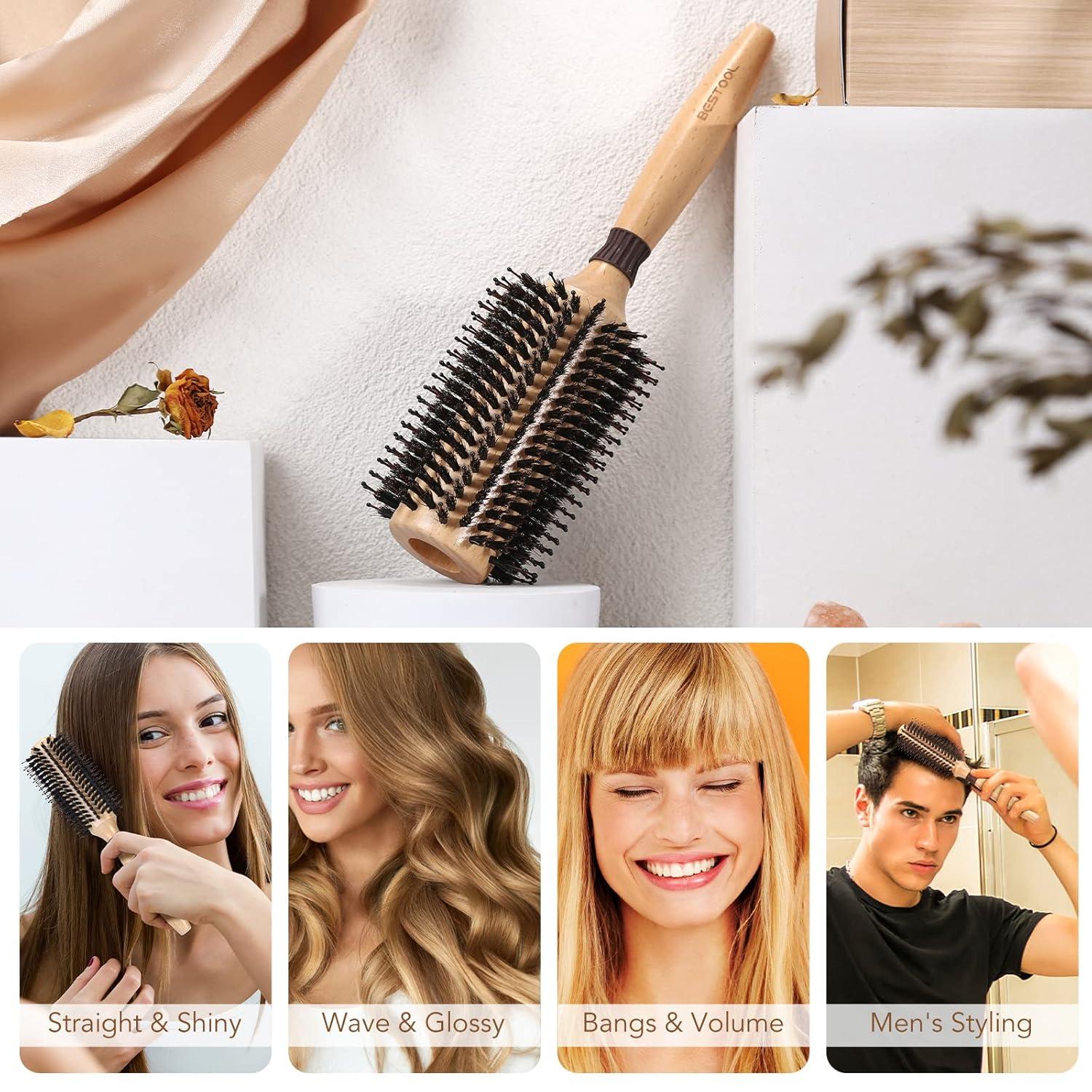 BESTOOL Professionelle Rundbürste Föhnen Glätten Locken 38mm