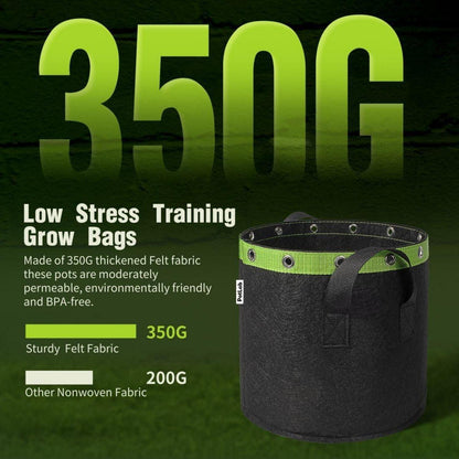 Pflanzsack mit Griffe & Metallösen für Pflanzentraining 5 Stück