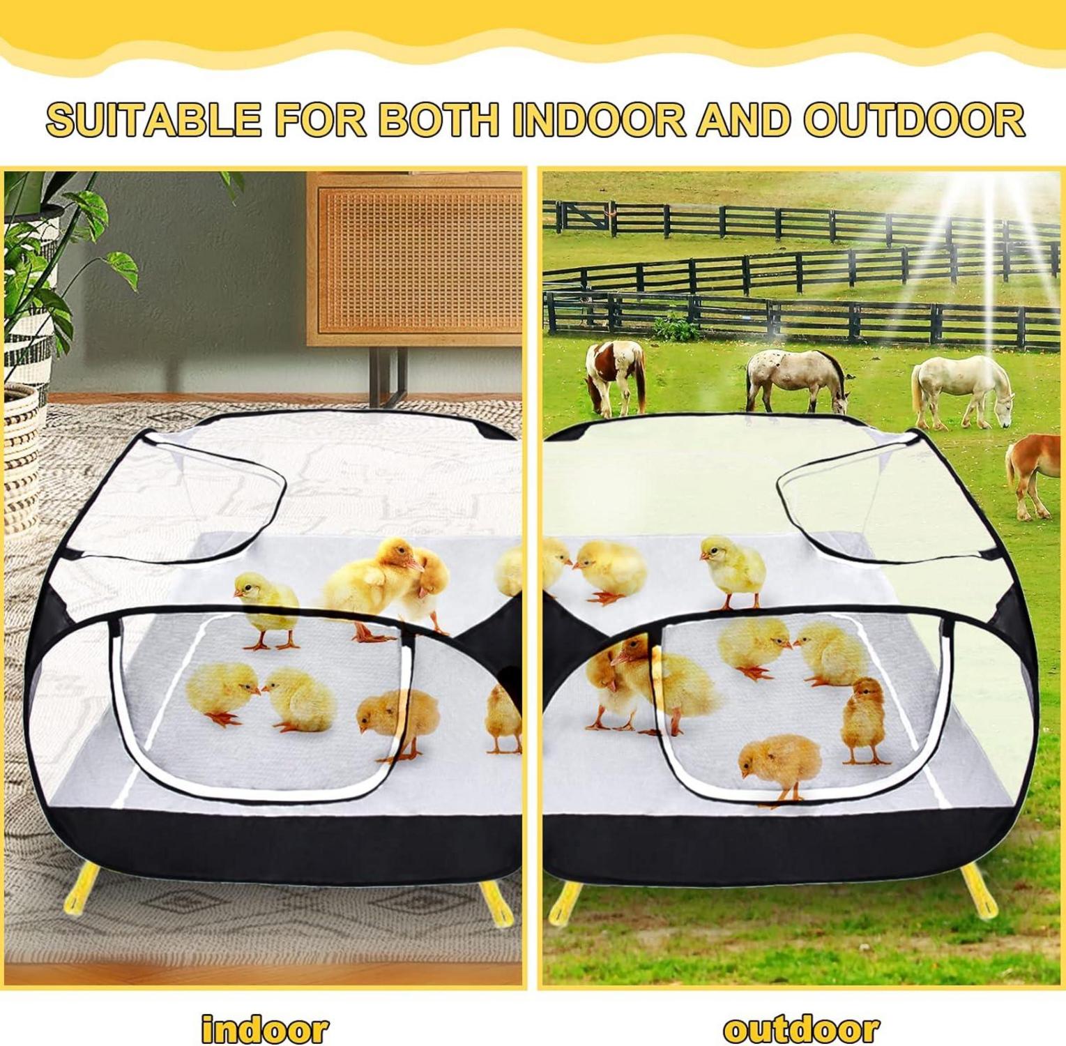 Coolty Haustier Laufstall Pop-up für Kleintiere/Laufgitter Groß Outdoor Hof