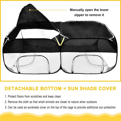 Coolty Kleintier Laufstall Pop-up Outdoor Hof 185 x 94 x 64 cm