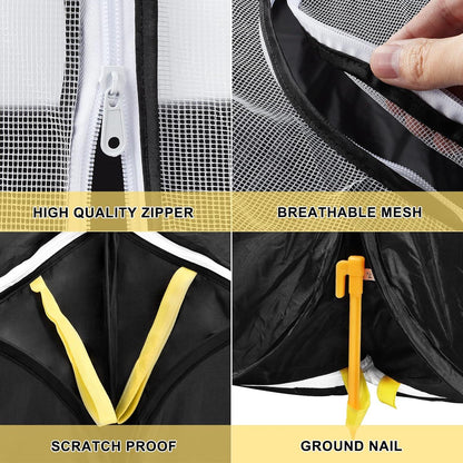 Coolty Kleintier Laufstall Pop-up Hühnerstall Welpen Kätzchen Kaninchen Enten