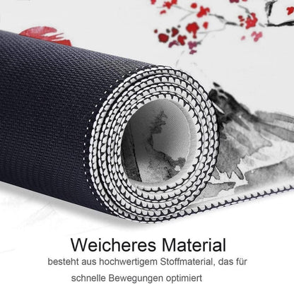 Gaming Mauspad Weiß XXL Japanisches Berg Sakura Motiv 800 x
