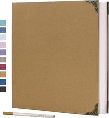 Selbstklebendes Fotoalbum Scrapbook Kit 60 Seiten Hardcover 3 Ringe