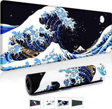 Großes Gaming-Mauspad Japan Art Kanagawa Surfen 800x300mm