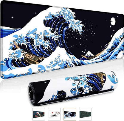 Großes Gaming-Mauspad Japan Art Kanagawa Surfen 800x300mm