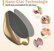 AnjoCare 2in1 Nano-Glas Fußfeile Hornhautentferner Gold