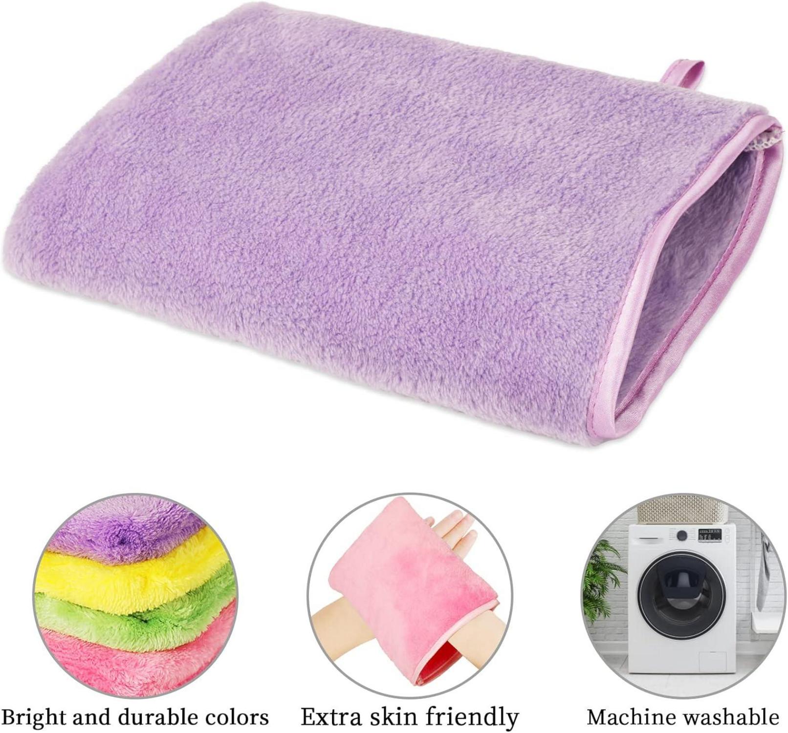 Mikrofaser Waschhandschuhe 10er Set Flanell Bad Spa Tuch