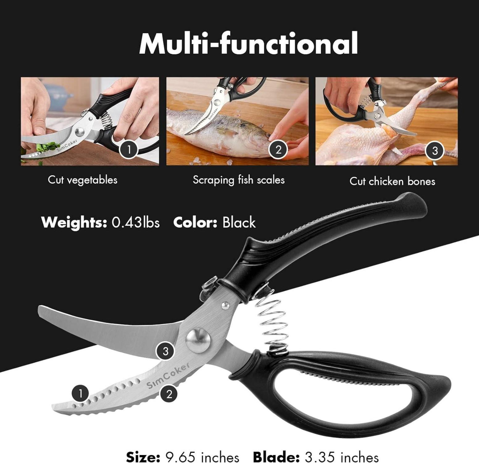 Geflügelschere Profi Küchenschere Fleischschere Huhn