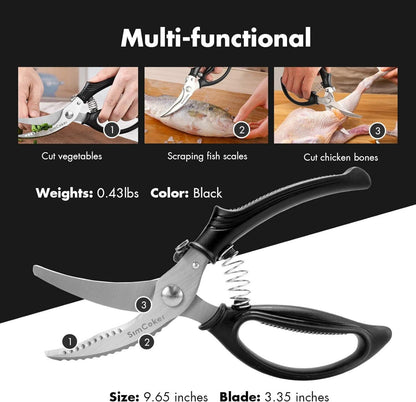 Geflügelschere Profi Küchenschere Fleischschere Huhn