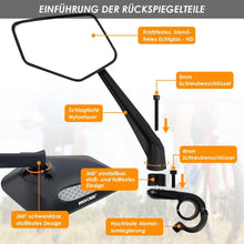 Fahrradspiegel für Lenker links Großes HD Sichtfeld