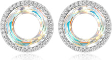 Kristall Ohrringe Damen Schmetterlingsverschluss Vintage Look Aurore