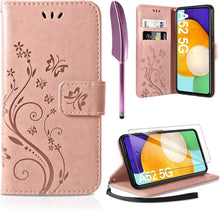 AROYI Samsung Galaxy A52 5G/4G/A52S Flip Wallet Hülle Roségold