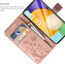 Lederhülle Samsung Galaxy A52 5G Flip Wallet Roségold