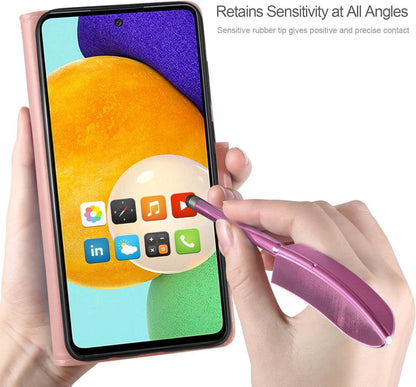 Samsung Galaxy A52 5G/4G/A52S 5G Lederhülle Flip Wallet Schutzhülle Roségold