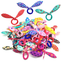 100er Set Kaninchen Hase Haargummis Samt Scrunchies für Mädchen Frauen