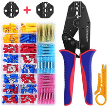 Crimpzange Kabelschuhe Set mit 200 Stück Kabelschuhen