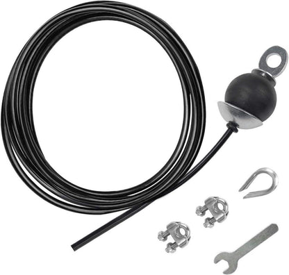 Fitness Kabel Draht Stahlseil für Latzug Kabelzug Training 7m