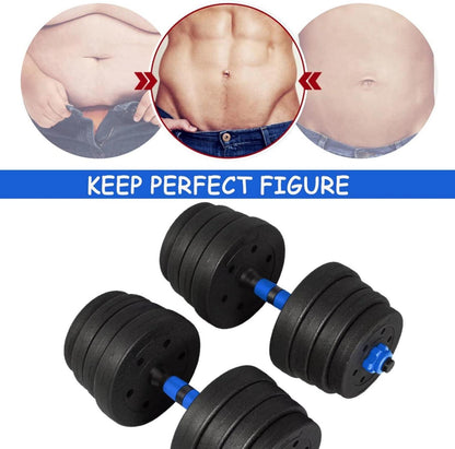 Verstellbares Kurzhantel-Set Schwarz 2er - 15kg Fitness