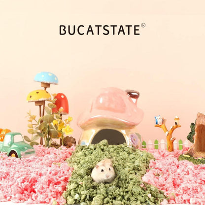 BUCATSTATE Hamster Streu Bunt 900g Staubfrei für Kleine Haustiere