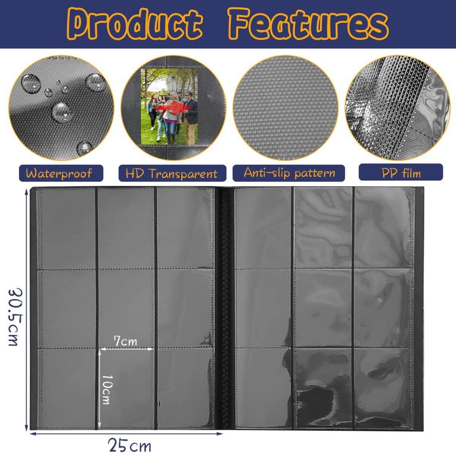 Sammelkarten Album 540 Pockets Transparent für Pokemon MTG Fortnite