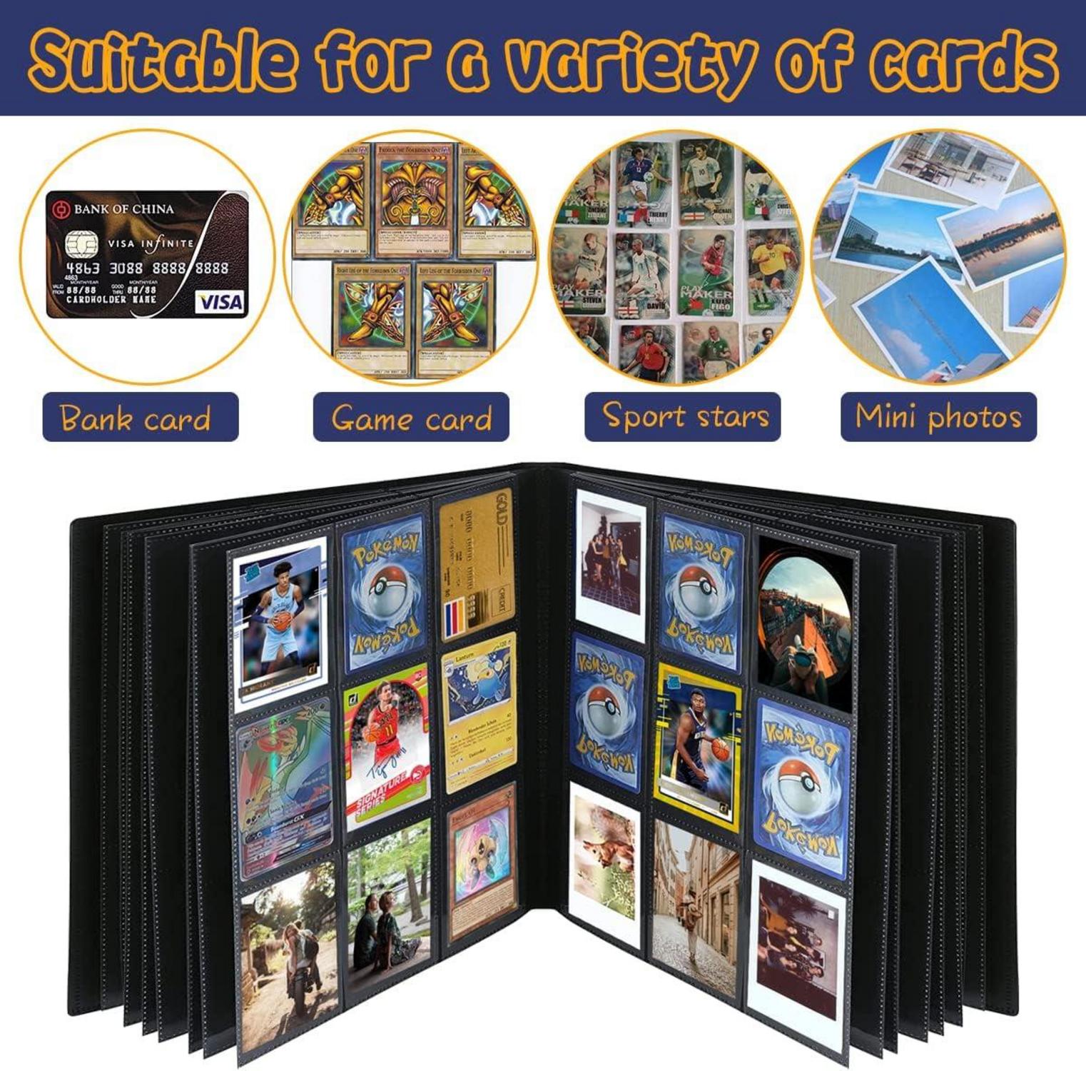 Sammelkarten Album Mappe 540 Pockets Transparent Kartenhalter Fortnite